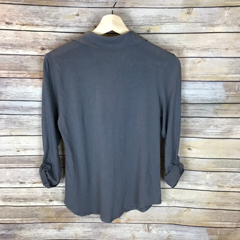 Splendid Solid Button Front Shirt - image 5